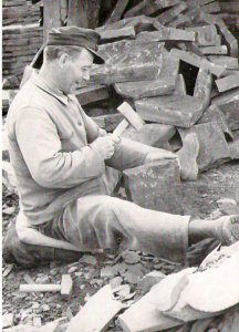 Foto Steinhauerarchiv: Kipper bei der Arbeit, Hubert Börsch